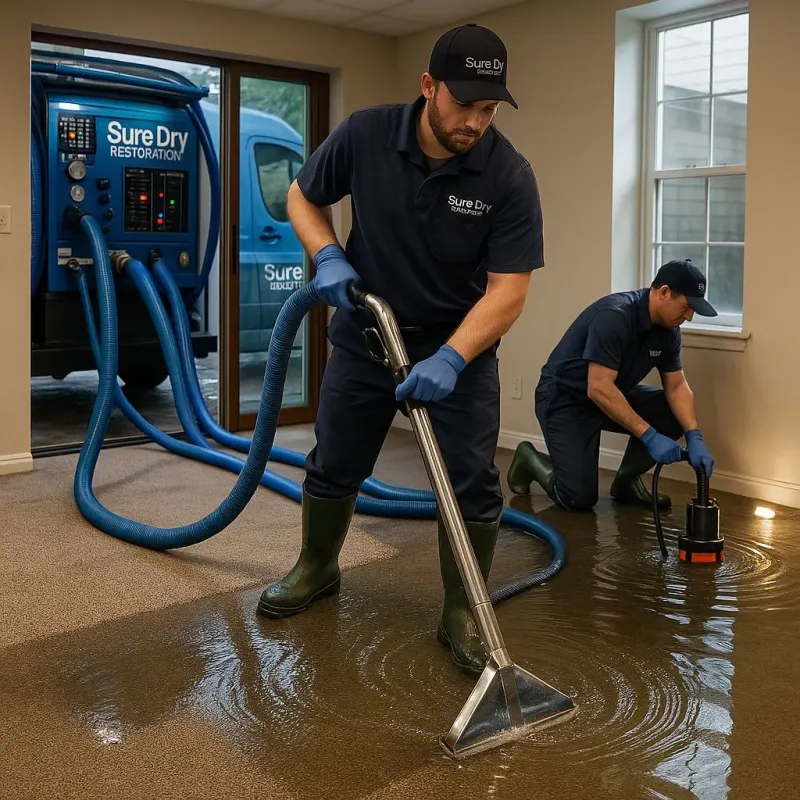 Water Extraction and Removal process in Louisburg, NC